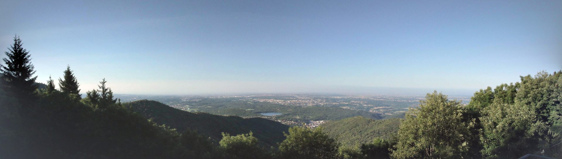 Panoramic view from the slope of Monte Bollettone