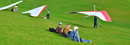 Hang gliding at de Schorre