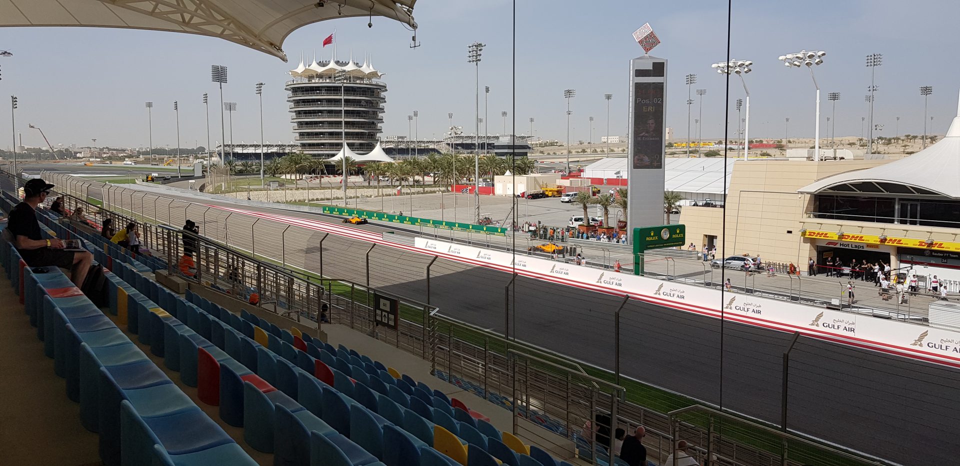 The iconic tower at the Formula 1 Grand Prix of Bahrain