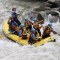 Speeding up while rafting the Noce