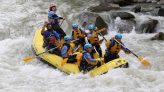 Speeding up while rafting the Noce